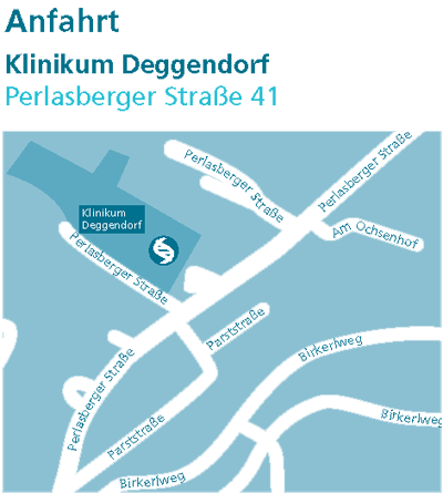Anfahrtskarte der MGZ-Filiale in Deggendorf
